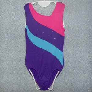 Freestyle Purple Pink Blue Leotard 10/12